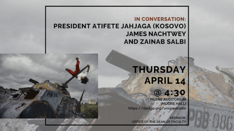 In Conversation: President Atifete Jahjaga (Kosovo), Zainab Salbi, and James Nachtwey