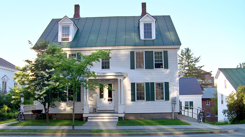 Exterior shot of La Casa on College Street